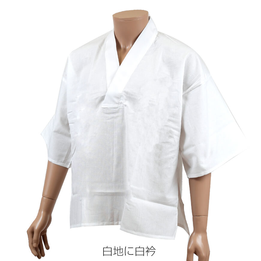 新品未使用  麻の筒袖半襦袢 ストライプ 26fedfa759c4de7c37ffddf5c4ac95