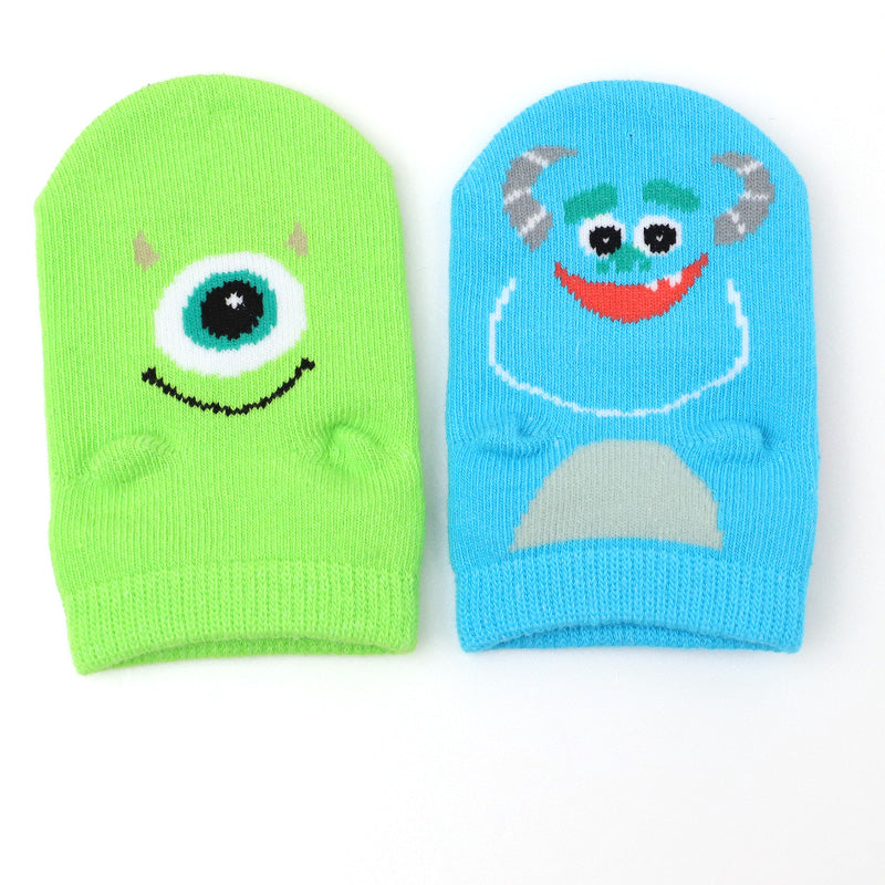 ベビー ソックス キッズ 靴下 パペットソックス キャラクター 綿混 やわらか かわいい 滑りにくい 赤ちゃん 男の子 女の子 くつした 幼児 13-19cm ベビー靴下 プレゼント ギフト 保育園 お遊び