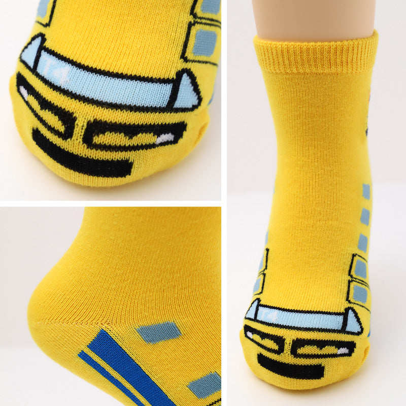 キッズ 靴下 男の子 ソックス 新幹線 電車 鉄道 ロークルーソックス 綿混 刺繍 キャラクター 通園 通学 子供靴下 15-20cm キッズソックス かっこいい 人気 車両 ドクターイエロー はやぶさ こまち