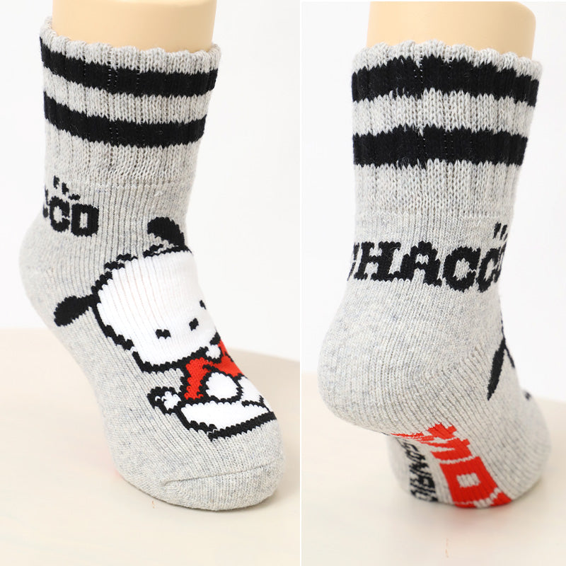 キッズ 靴下 あったか 総パイル ロークルー ソックス 履くホカロン 子供 冬 防寒 厚手 ルームソックス パイルソックス ジュニア 男の子 女の子 キャラクター 暖かい 冬用 通園 通学 室内 おうち キッズソックス 子ども こども 秋冬 15-20cm 男の子