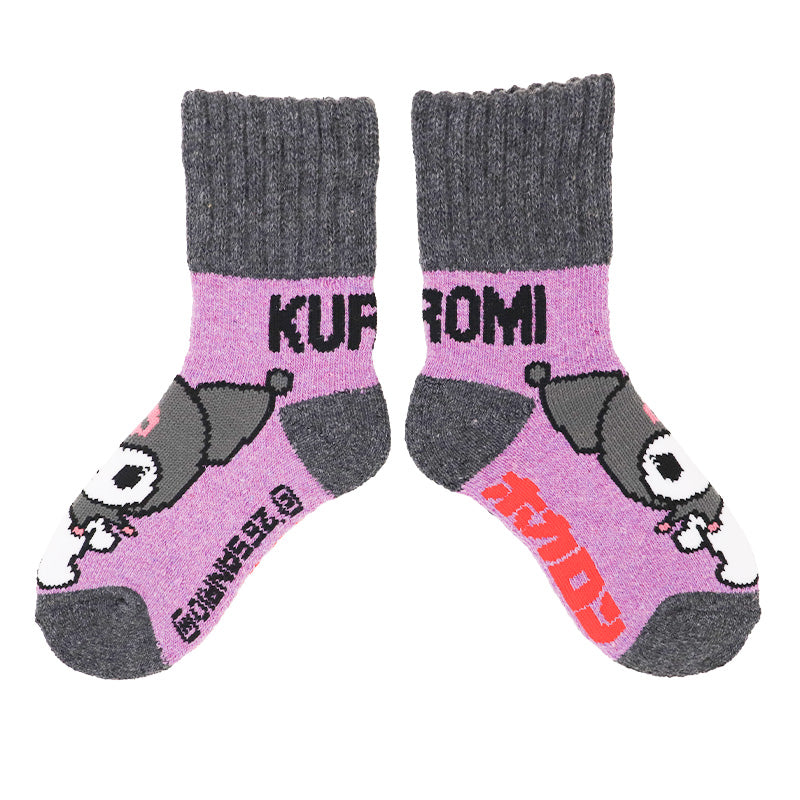 キッズ 靴下 あったか 総パイル ロークルー ソックス 履くホカロン 子供 冬 防寒 厚手 ルームソックス パイルソックス ジュニア 男の子 女の子 キャラクター 暖かい 冬用 通園 通学 室内 おうち キッズソックス 子ども こども 秋冬 15-20cm 男の子