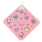 ループタオル タオル ハンドタオル タオルハンカチ 保育園 幼稚園 綿100% キッズ 約34×34cm ウォッシュタオル 子供用 ループ付タオル ディズニー サンリオ ポケモン 入園 名前