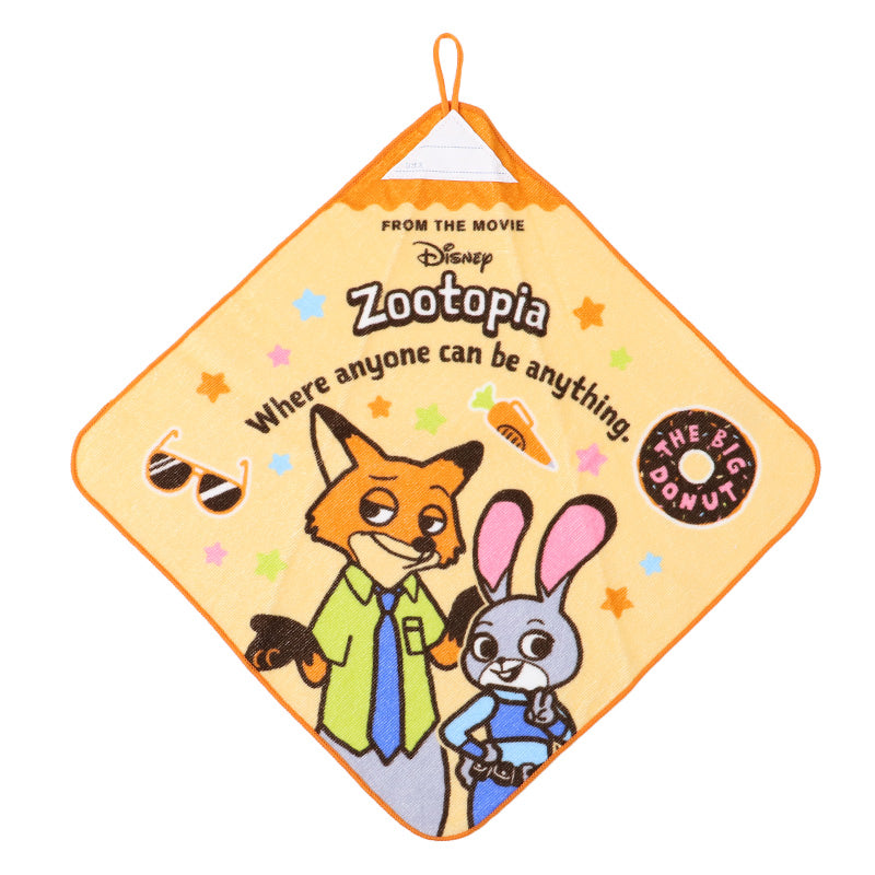 ループタオル タオル ハンドタオル タオルハンカチ 保育園 幼稚園 綿100% キッズ 約34×34cm ウォッシュタオル 子供用 ループ付タオル ディズニー サンリオ ポケモン 入園 名前