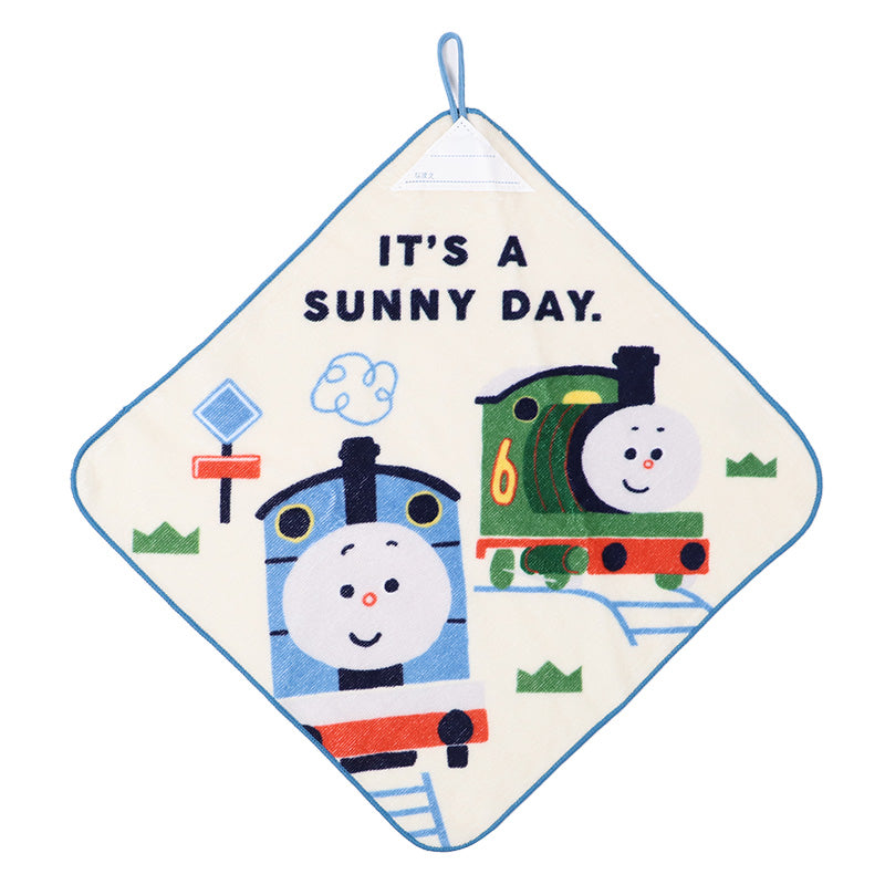 ループタオル タオル ハンドタオル タオルハンカチ 保育園 幼稚園 綿100% キッズ 約34×34cm ウォッシュタオル 子供用 ループ付タオル ディズニー サンリオ ポケモン 入園 名前