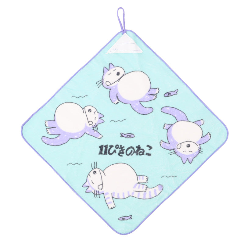 ループタオル タオル ハンドタオル タオルハンカチ 保育園 幼稚園 綿100% キッズ 約34×34cm ウォッシュタオル 子供用 ループ付タオル ディズニー サンリオ ポケモン 入園 名前