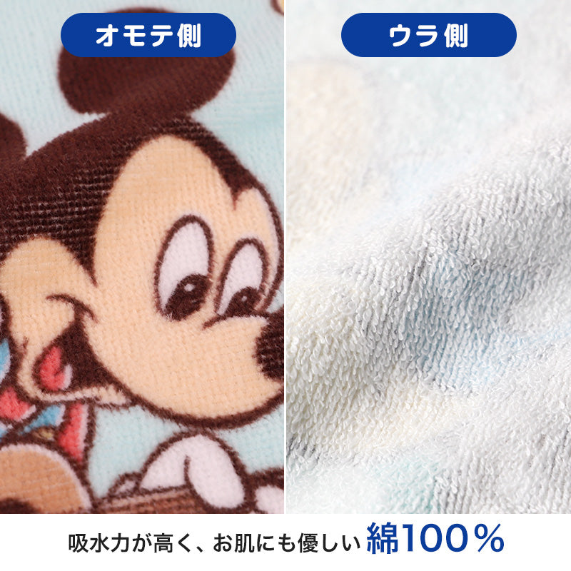 ループタオル タオル ハンドタオル タオルハンカチ 保育園 幼稚園 綿100% キッズ 約34×34cm ウォッシュタオル 子供用 ループ付タオル ディズニー サンリオ ポケモン 入園 名前