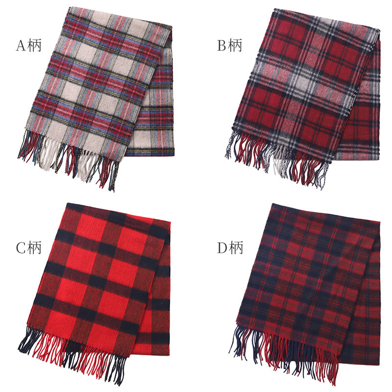 ウール混マフラー レディース マフラー チェック 30cm×164cm 大判 暖かい 柔らかい おしゃれ 防寒 秋冬 ギフト プレゼント 人気 無地 タータンチェック バッファローチェック ブロックチェック 通勤 通学 かわいい 軽量 首元 冬小物 ストール風 ユニセックス