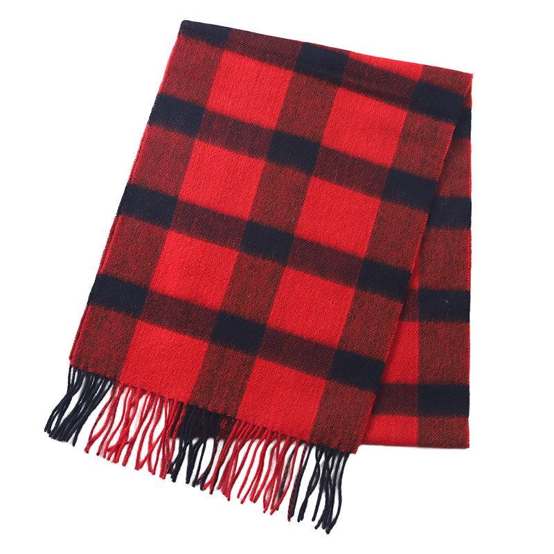 ウール混マフラー レディース マフラー チェック 30cm×164cm 大判 暖かい 柔らかい おしゃれ 防寒 秋冬 ギフト プレゼント 人気 無地 タータンチェック バッファローチェック ブロックチェック 通勤 通学 かわいい 軽量 首元 冬小物 ストール風 ユニセックス