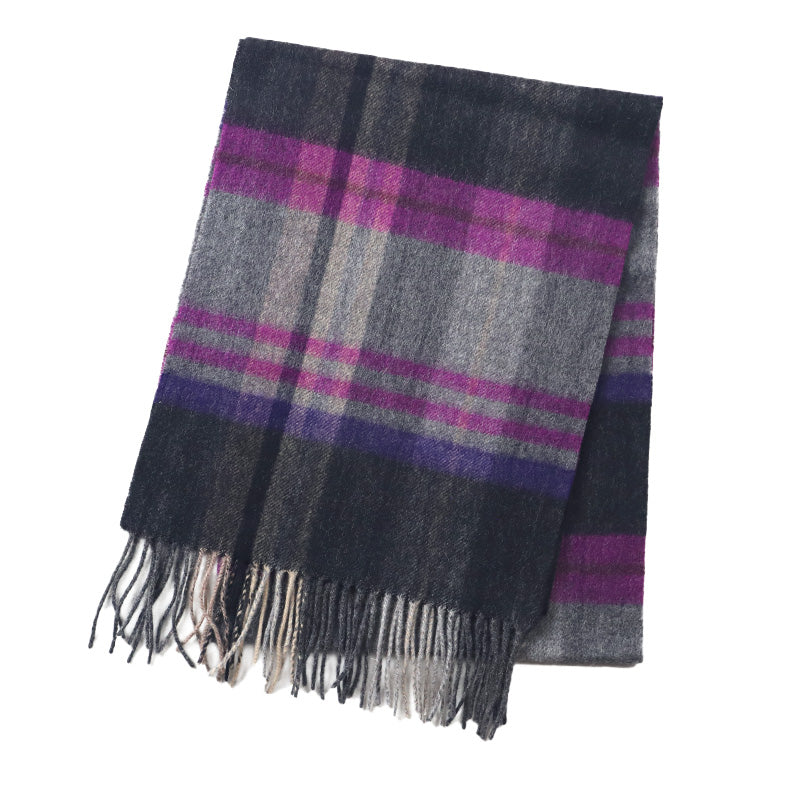 ウール混マフラー レディース マフラー チェック 30cm×164cm 大判 暖かい 柔らかい おしゃれ 防寒 秋冬 ギフト プレゼント 人気 無地 タータンチェック バッファローチェック ブロックチェック 通勤 通学 かわいい 軽量 首元 冬小物 ストール風 ユニセックス