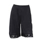 キュロット ペチパンツ レース 日本製 ひざ上 M～LL (ペチパン 短い 下着 肌着 かわいい 透け防止 響きにくい 上品 美しい しなやか) (在庫限り)