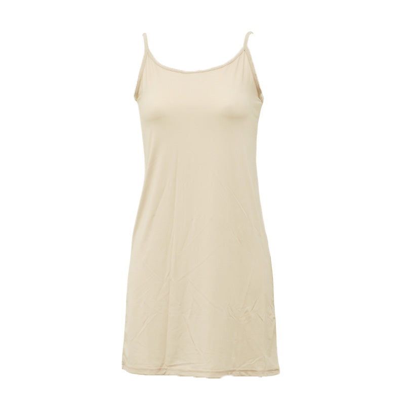 スリップ キャミソール 透けない レディース 80cm丈 S M L LL