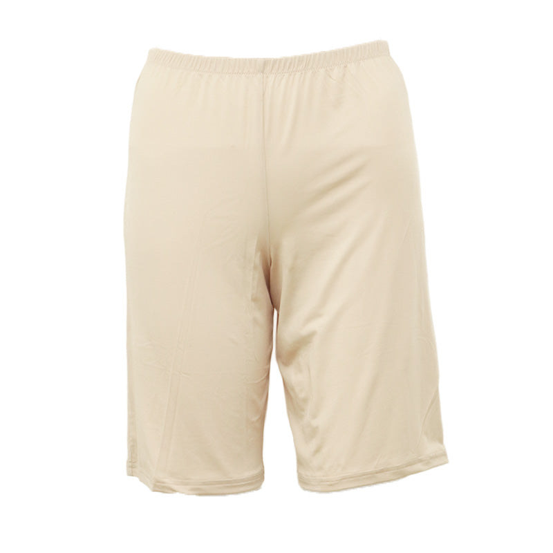 ペチパンツ 透けない ペチコート パンツ フレア レディース 45cm丈 S M L LL インナー ペチパン ランジェリー 下着 肌着 透け防止 ツルツル 股ずれ防止 肌色 黒 シンプル 母の日