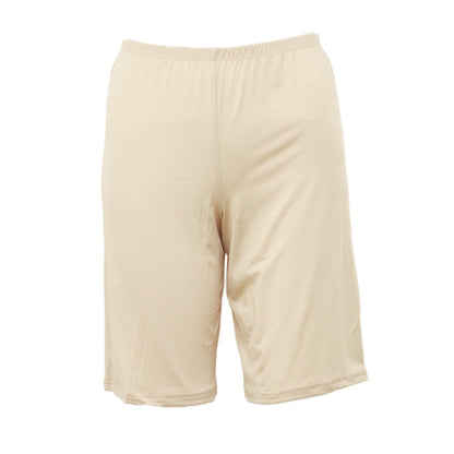 ペチパンツ 透けない ペチコート パンツ フレア レディース 45cm丈 S M L LL インナー ペチパン ランジェリー 下着 肌着 透け防止 ツルツル 股ずれ防止 肌色 黒 シンプル 母の日