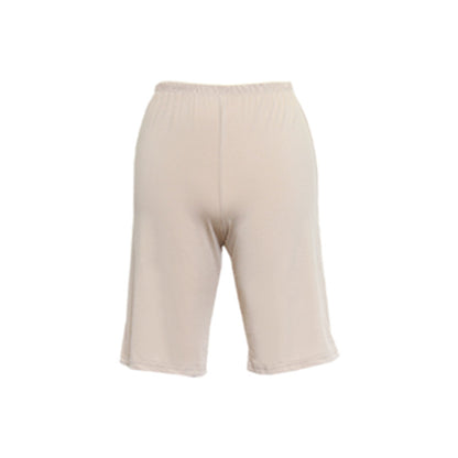 ペチパンツ 透けない ペチコート パンツ フレア レディース 45cm丈 S～LL スカート インナー ペチパン ランジェリー 下着 肌着 透け防止 サラサラ 股ずれ防止 肌色 黒 シンプル S M L LL (在庫限り)