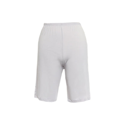 ペチパンツ 透けない ペチコート パンツ フレア レディース 45cm丈 S～LL スカート インナー ペチパン ランジェリー 下着 肌着 透け防止 サラサラ 股ずれ防止 肌色 黒 シンプル S M L LL (在庫限り)