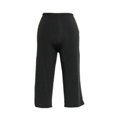 ペチパンツ 透けない ロング丈 ペチコート パンツ キュロット レディース 65cm丈 S～LL スカート インナー ペチパン ランジェリー 下着 肌着 透け防止 サラサラ 股ずれ防止 肌色 黒 シンプル S M L LL (在庫限り)