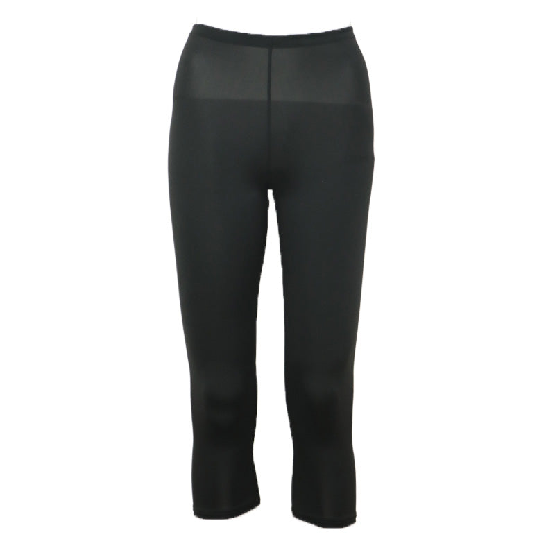 ペチパンツ スリムボトム レディース 透けない 7分丈 S M L LL ボトム ボトムス ペチパン ペチコート ランジェリー ツルツル 透け防止 股ずれ防止 肌色 黒 シンプル 母の日