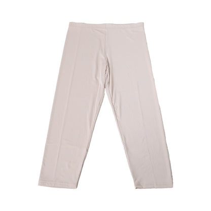 ペチパンツ スリムボトム レディース 透けない 7分丈 S～LL (ボトム ボトムス ペチパン ペチコート ランジェリー サラサラ 透け防止 股ずれ防止 肌色 黒 シンプル S M L LL) (在庫限り)