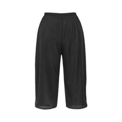ペチコート パンツ ペチパンツ ロング 透けない 裾ゴム M～LL ワイドパンツ インナー ペチパン 透け防止 裾 汚れ 股ずれ キュロット 肌着 下着 レディース 65cm丈 M L LL