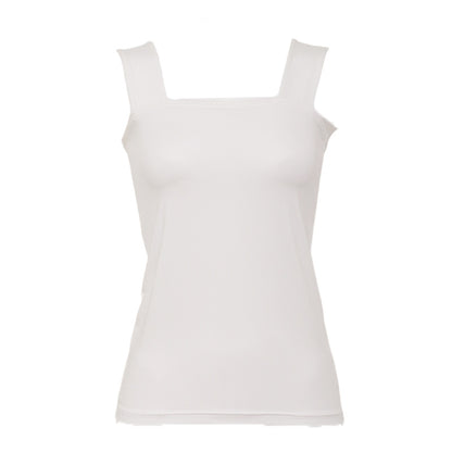 ブラ紐隠し インナー タンクトップ レディース M L LL ブラ紐を隠せるインナー チラ見え防止 胸元カバー 肌着 下着 トップス ノースリーブ スクエアネック