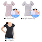 汗染み防止 インナー 背中 フレンチスリーブ Tシャツ 汗取り レディース M L LL 脇汗 パッド パット 汗染み 消臭 メッシュ ニオイ対策 インナーウェア インナーシャツ 肌着 下着 母の日