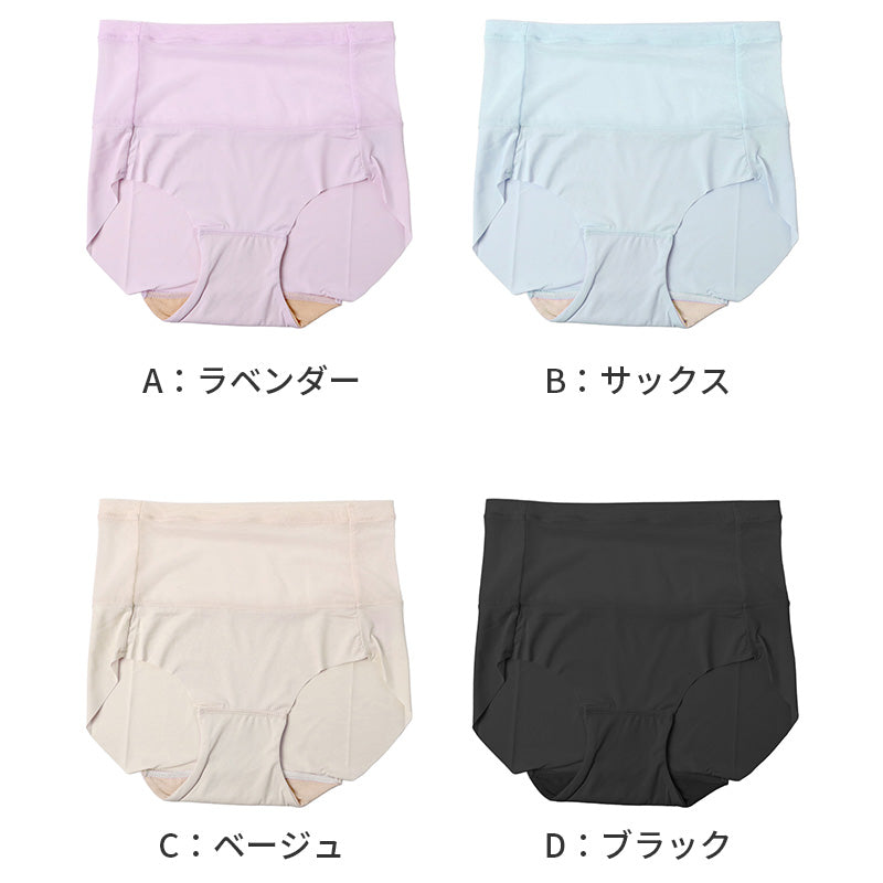 ショーツ レディース スタンダード 補整ショーツ ナイロン ポリウレタン フリーカット M L LL 吸水速乾 パワーネット メッシュ 通気性 下着 パンツ シームレス 響きにくい ひびきにくい 薄手 涼しい ストレッチ 伸縮性 お腹サポート ムレにくい