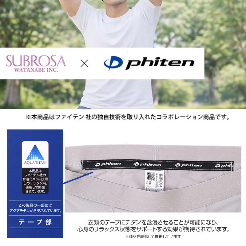 メンズ タイツ スポーツタイツ 吸水速乾 消臭 UPF50+ ロングボトム ファイテン phiten レギンス スパッツ ロングタイツ 10分丈 スポーツインナー ストレッチ UVカット 紫外線対策 アクアチタン 男性 紳士 下着 肌着 インナーパンツ M L LL アンダー