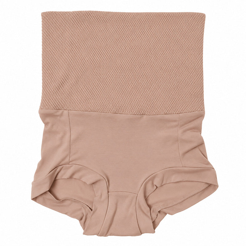 腹巻付き ショーツ レディース 1分丈 綿混 ワッフル 腹巻パンツ 温活 ハイウエスト ストレッチ ホホバオイル保湿加工 やわらか フィット お腹を包む 婦人 下着 M L LL 肌着 女性用 インナー パンツ 一分丈 伸縮性 おうち時間 リラックス 普段使い