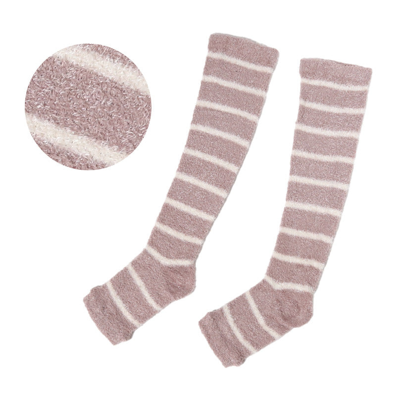 オープントウ ハイソックス 着圧ソックス 靴下 着圧 トゥレス 引き締め ケア フリーサイズ オープントゥ やわらかい 足 むくみ 美脚 ふわふわ 気持ちいい レッグウェア