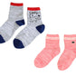 【 お得 】 キッズ ソックス 靴下 女子 女の子 ショートソックス 6足組 16-18cm～22-24cm (ガールズ ショート丈 綿混 くつ下 くつした ねこ ネコ) (在庫限り)