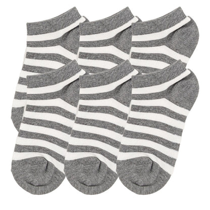 スニーカーソックス 日本製 子供 靴下 くるぶし 6足組 16-18cm～22-24cm (ジュニア 子ども レディース スニーカー丈 くつ下 綿混 シンプル) (在庫限り)