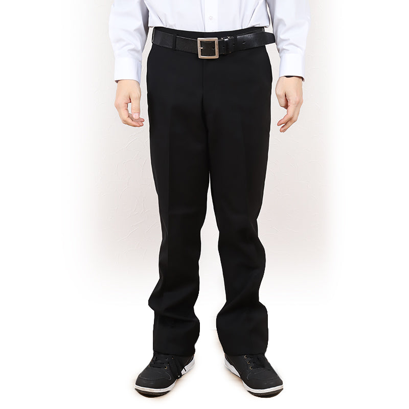 学生服 ズボン 洗濯機丸洗い ノータック 男子 ドライウォッシュ 61cm～67cm 制服 学校 学生 スラックス 高校生 裾上げ無料 (送料無料) (取寄せ)