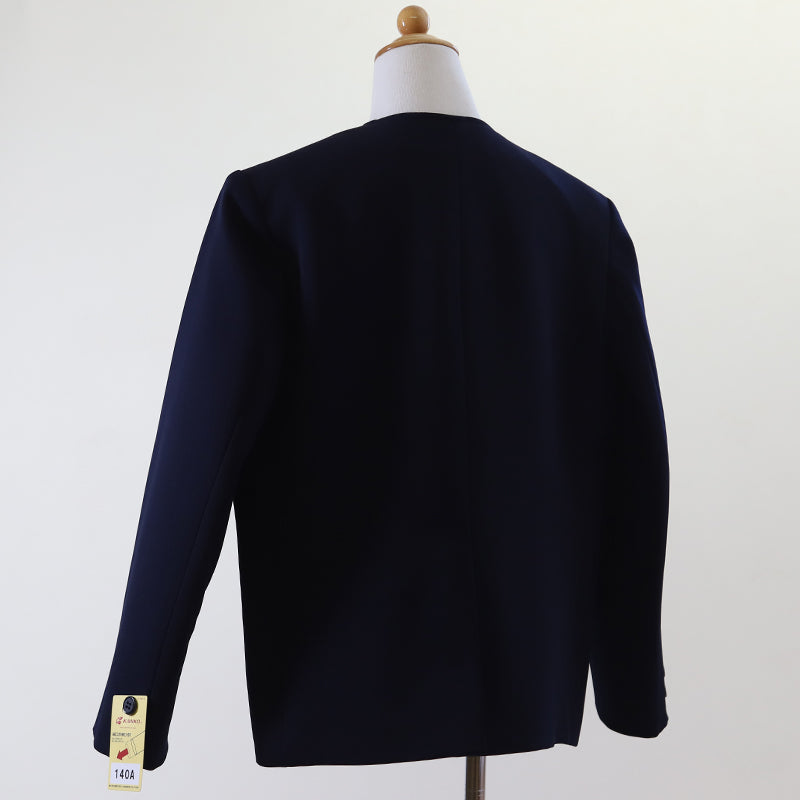 学生服 男女兼用 イートン学生服上衣 シングル型(B体) 130cmB～160cmB (太め イートン学生服 タフウォッシュ 学生服 上衣 男女兼用 シングル型) (送料無料) (取寄せ)
