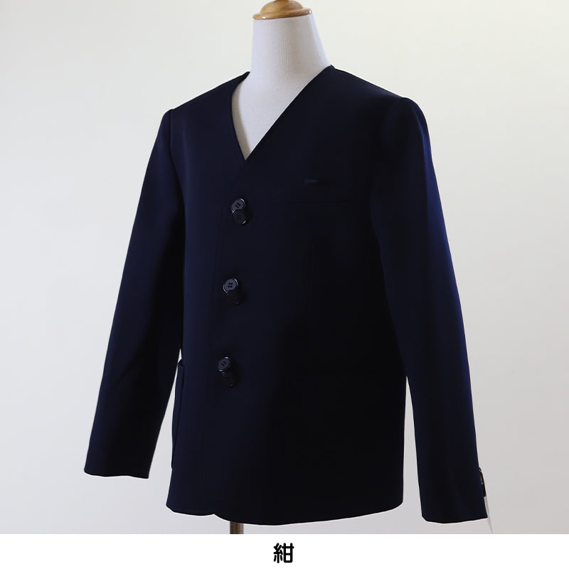 カンコー学生服 男女兼用 イートン学生服上衣 シングル型(B体) 130cmB～160cmB (太め イートン学生服 タフウォッシュ 学生服 上衣 男女兼用 シングル型) (送料無料) (取寄せ)