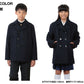 スクールコート ピーコート 男子 女子 中学生 90～160cm (通学 コート 紺 小学生 Pコート 子供 キッズ ウール混 ネイビー) (送料無料) (取寄せ)