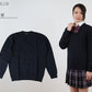 スクールセーター ウール混 女子 ニット セーター スクール S～4L (スクールニット 男子 レディース 学生 制服 中学生 高校生) (送料無料) (取寄せ)