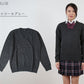 スクールセーター ウール混 女子 ニット セーター スクール S～4L (スクールニット 男子 レディース 学生 制服 中学生 高校生) (送料無料) (取寄せ)