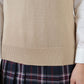 スクールベスト 綿混 女子 ベスト ニット スクール 130cm～4L (ニットベスト スクールニット 男子 レディース 学生 制服 中学生 高校生) (取寄せ)