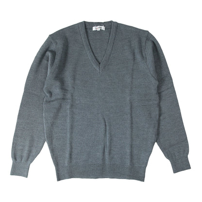 ウール混 Vネック発熱保温セーター S～3L (you:th 男女兼用 スクール ニット V首 ウール 静電気防止 中学生 高校生 女子 男子) (送料無料) (取寄せ)
