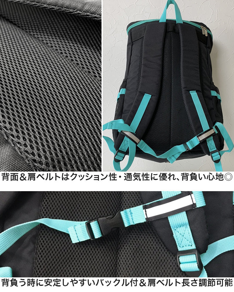 リュックサック スクエアリュック スクールバッグ プレイボーイ PLAYBOY W32cm×H48cm×D18cm (スクールバック 高校生 中学生 ブランド 女子高生 バッグ 通学 学校) (送料無料) (在庫限り)