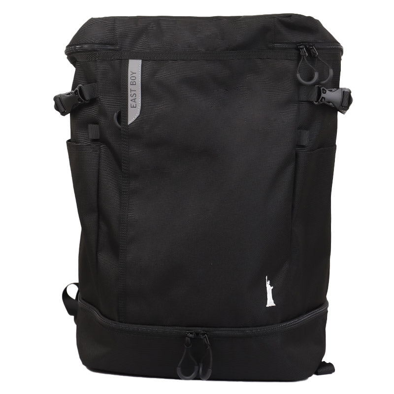 通学カバン スクエア型 リュック バッグ 大容量 32L バックパック スクールバッグ 反射材 W33×H51×D20cm 旅行 修学旅行 宿泊 無地 部活動 学生 男女兼用 ユニセックス イーストボーイ EASTBOY 高校生 中学生 (取寄せ)