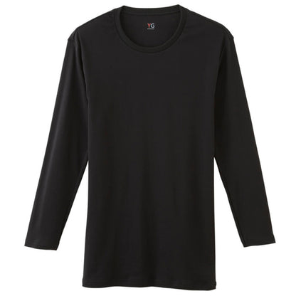 グンゼ インナー メンズ 長袖 綿100% tシャツ クルーネック YG ワイジー M～LL 下着 肌着 丸首 男性 紳士 インナーウェアー 無地 ロンT 抗菌 防臭 M L LL