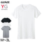 グンゼ YG tシャツ インナー メンズ 半袖 綿100% M～3L 男性 紳士 下着 肌着 抗菌 防臭 M L LL 3L 白 黒 グレー クルーネック 丸首 大きいサイズ