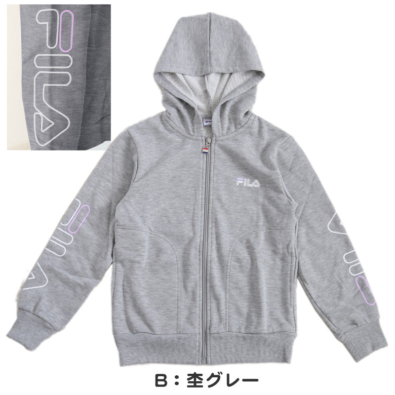 FILA KIDS ジップパーカー 130cm～160cm フード 子供 子ども 長袖 薄手