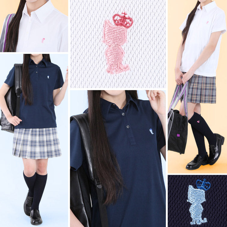 OLIVE des OLIVE 半袖ポロシャツ S～L (トンボ TOMBOW トンボ学生服 オリーブ デ オリーブ 学生 高校 学校 オリオリ JK JC 女子高生 高校生 中学生) 【在庫限り】