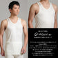 繭衣 シルク100％ タンクトップ メンズ M～LL (下着 シルク インナー 白 ランニング シャツ シルクニット) (在庫限り)